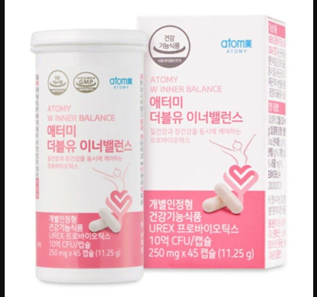 Atomy W Inner Balance Women Intestinal Vaginal Health Probiotocs 45 Caps NEW